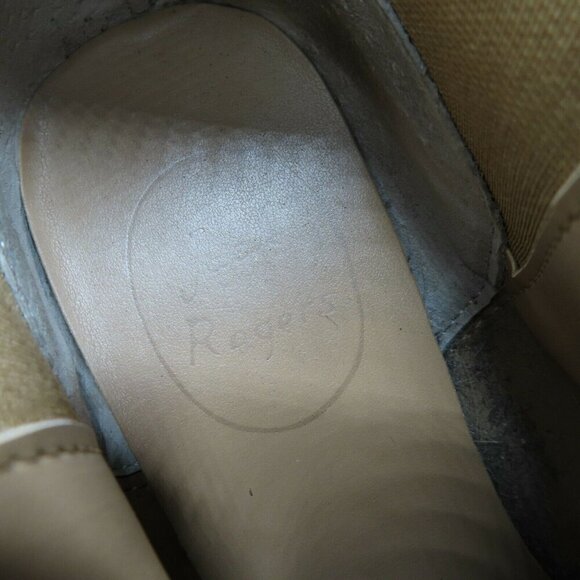 Jack Rogers Womens 7 Brown Ankle Boots Booties Woven Edges Western Southwestern - Picture 7 of 8